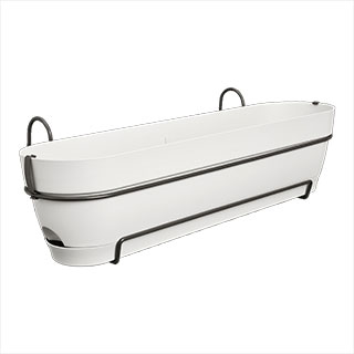 Floreira Varanda Vibia Campana -70 cm-Branco-Elho